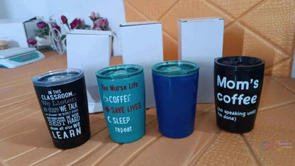 Stainless Steel Vacuum Insulated Mug with Lid (1 Pc / Mix Design & Color) - infinityexculsivestore.com