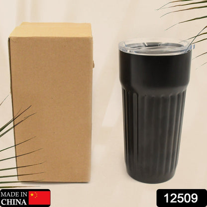 Stainless Steel Vacuum Insulated Travel Mug with Lid (1 Pc) - Coffee, Tea - infinityexculsivestore.com
