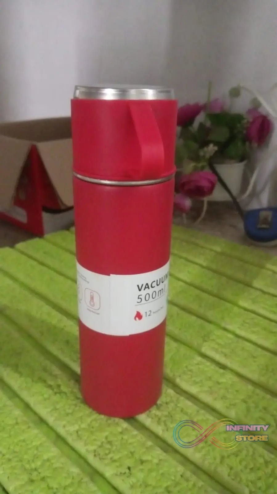 Stainless Steel Vacuum Insulated Water Bottle With Coffee / Tea Mug (500 ML) - infinityexculsivestore.com