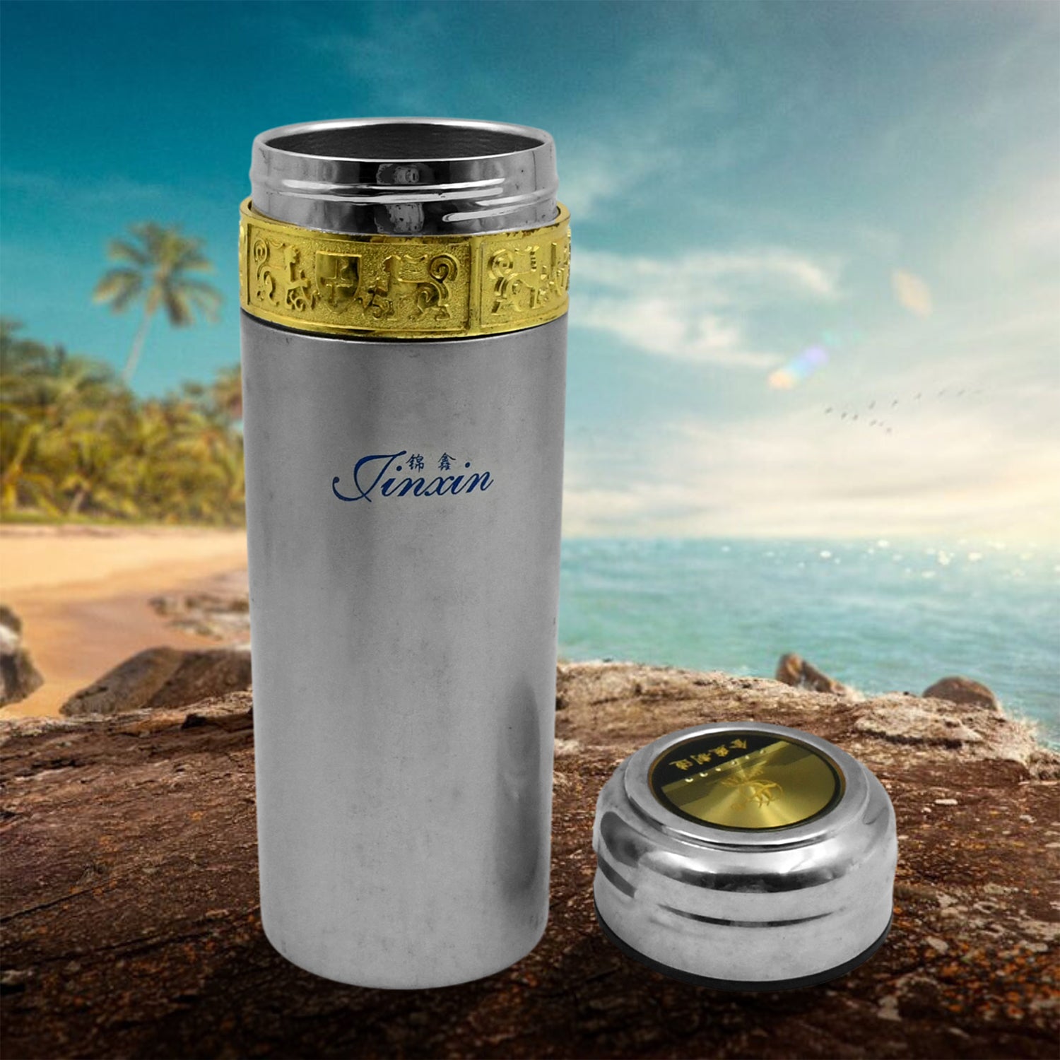 Stainless Steel Water Bottle Leak Proof, Rust Proof, Hot & Cold Drinks, Gym Sipper BPA Free Food Grade Quality, Steel fridge Bottle For office / Gym / School (350 Ml Approx) - infinityexculsivestore.com