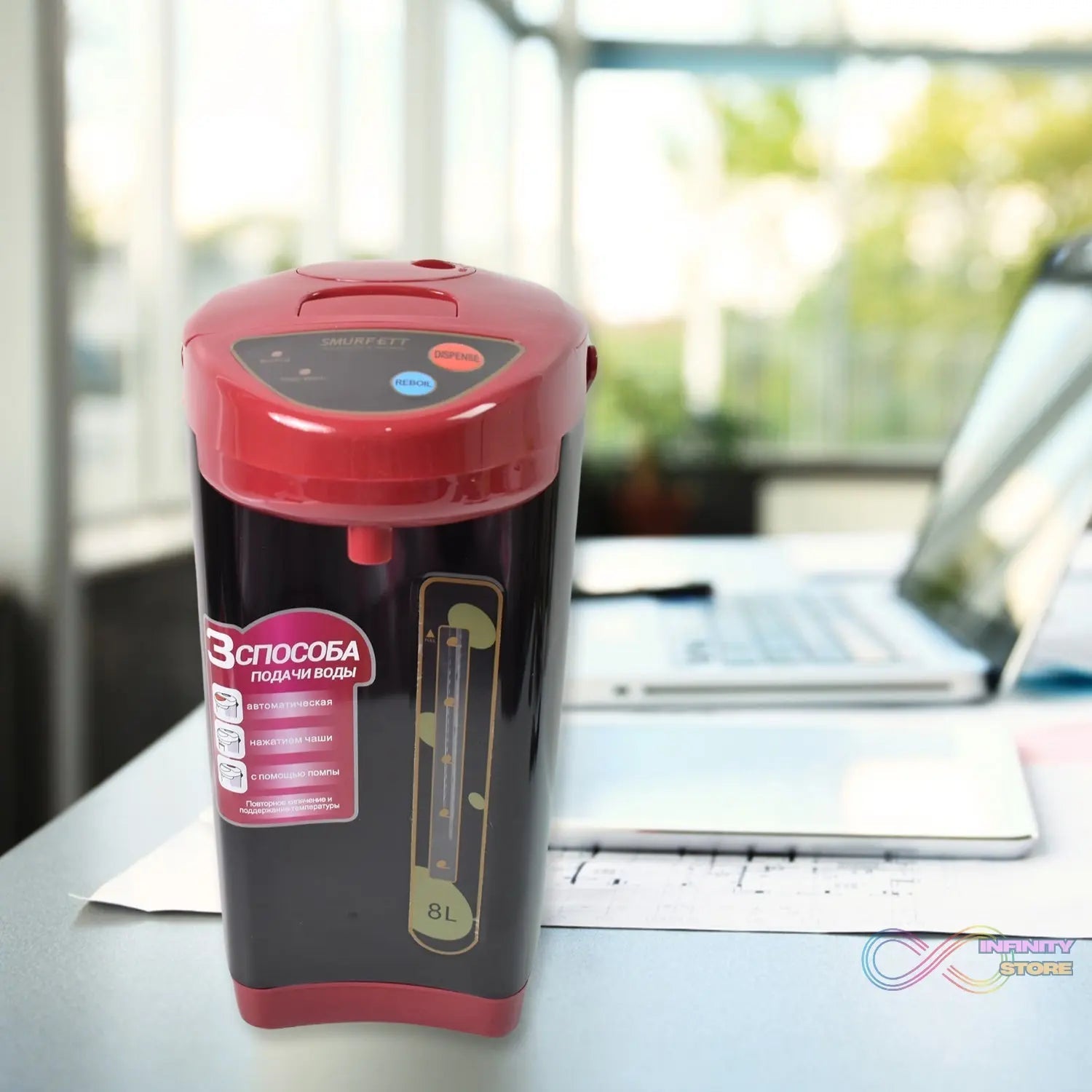 Stainless steel Electric Airport Thermos Kettle Thermo Pot, kettle (1000W / 8 Ltr.) - infinityexculsivestore.com