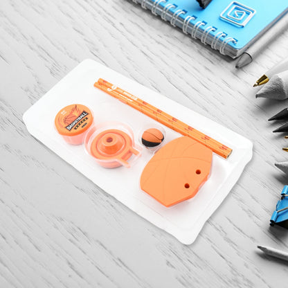Stationary Kit Football & Basketball Theme Stationary Set For Kids, Pencil, Sharpener, Eraser Set For Kids, Boys & Girls, Birthday Return Gift Stationary Set - infinityexculsivestore.com