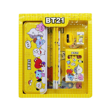 Stationery Kit for Kids - Stationery Set, Includes Metal Pencil Box, Sharpener, Pencil and Eraser Set, School Supply Set, Birthday Return Gift for Kids, Boys, Girls (12 pc Set) - infinityexculsivestore.com