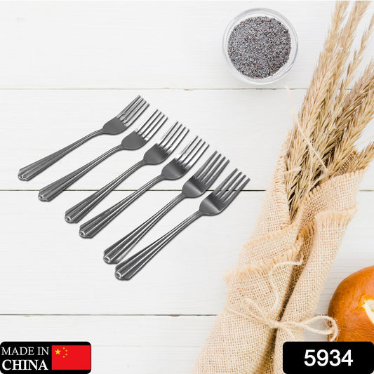 Steel Forks Set of 6 - Fork Set for Home and Kitchen Fork High Quality Premium Fork Set (6 Pc Set ) - infinityexculsivestore.com