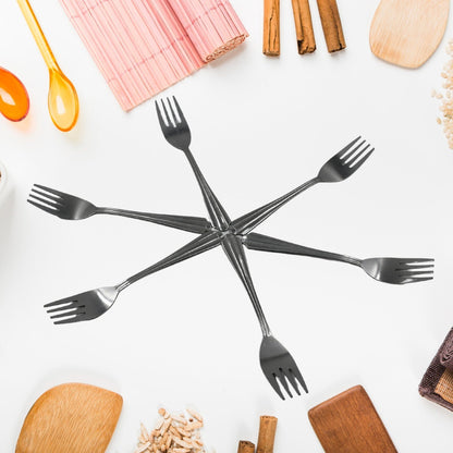 Steel Forks Set of 6 - Fork Set for Home and Kitchen Fork High Quality Premium Fork Set (6 Pc Set ) - infinityexculsivestore.com
