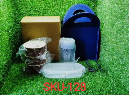 Steel Lunch Box Set (4 pcs, Black) - infinityexculsivestore.com