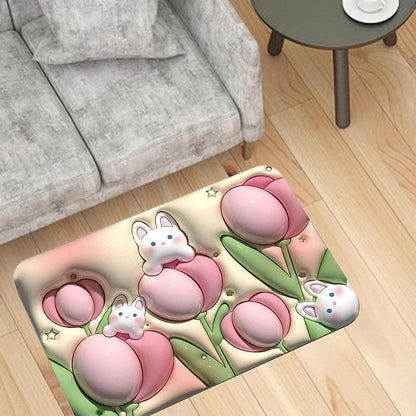 Stone Bath Mat Non Slip Anti Mould 3D Absorbent Bath Mats for Bathroom Stone Bath Mat Quick Dry Shower Mat (60X39CM) - infinityexculsivestore.com