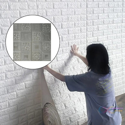 Stone Design Wallpaper 3D Foam Wallpaper Sticker Panels I Ceiling Wallpaper For Living Room Bedroom I Furniture, Door I Foam Tiles - infinityexculsivestore.com