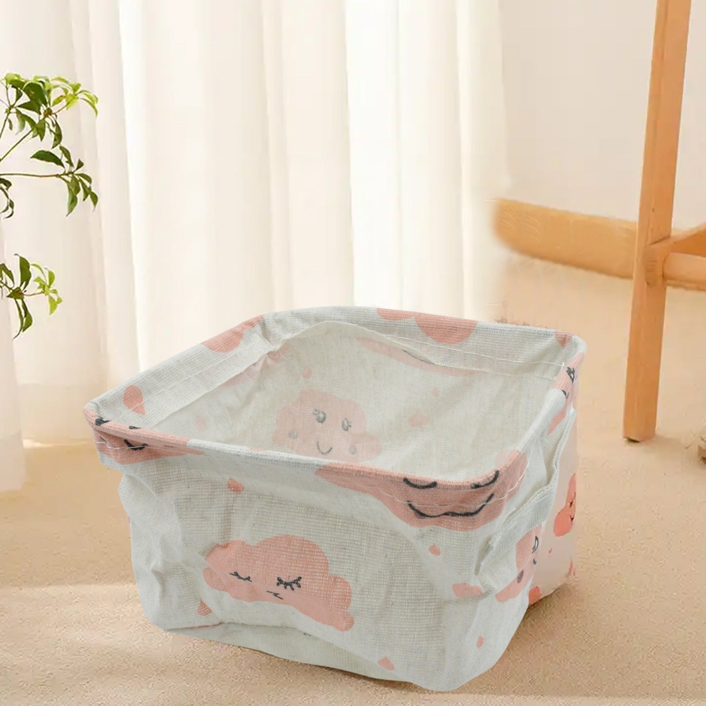 Small Foldable Storage Boxes Cubes Container Organizer Baskets Fabric Drawers Bedroom, Closet, Toys, Thick Cloth Shimmer, Home Decor Organizers Bag for Adult Makeup, Baby Toys liners, Books - infinityexculsivestore.com