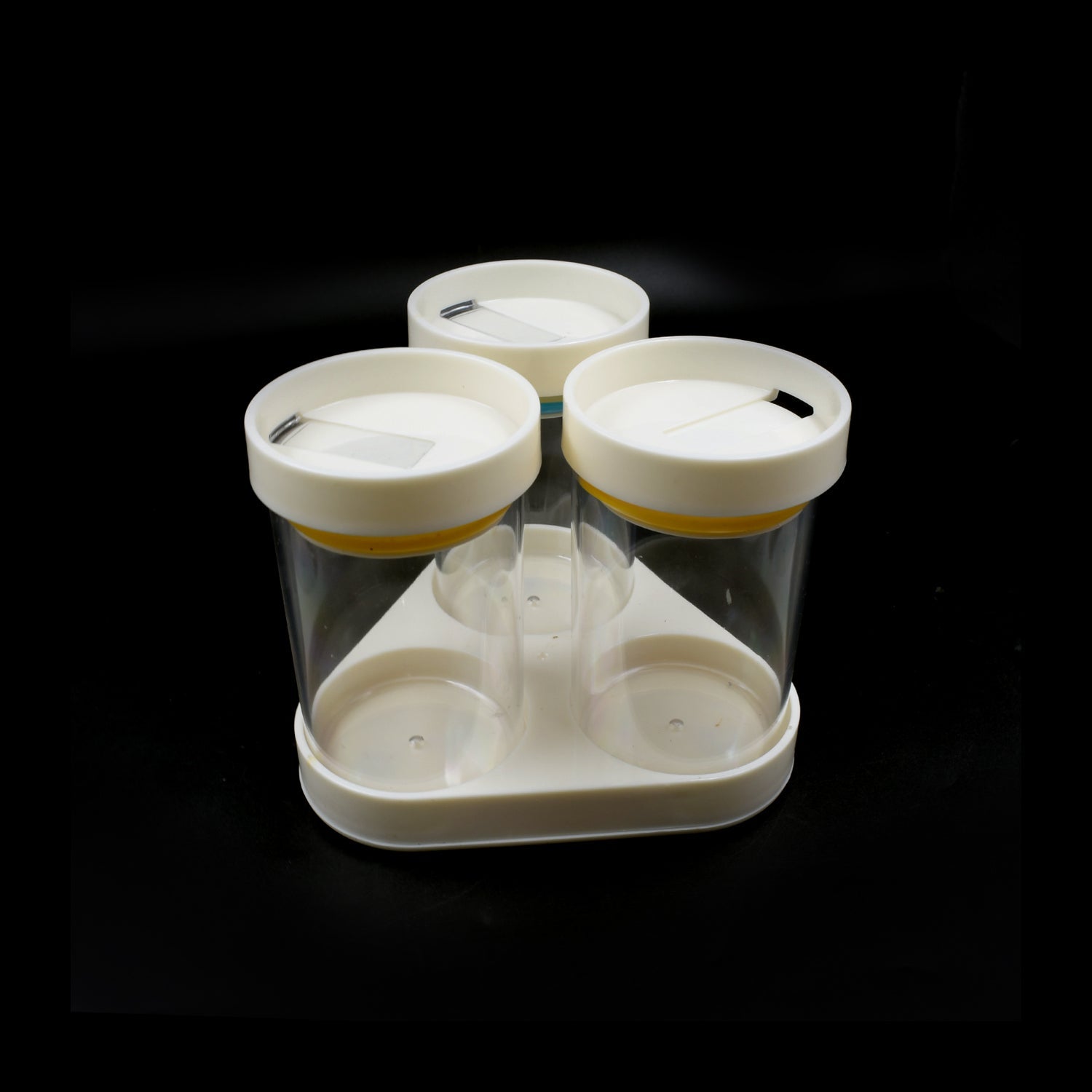 Multipurpose Plastic Transparent Storage Containers Masala Box Dabba Spice, Plastic Masala Spices Container Set Capacity With Airtight Lid Kitchen Pantry Organizer For Salt Mukhwas Box With Tray (8 Pc Set) - infinityexculsivestore.com