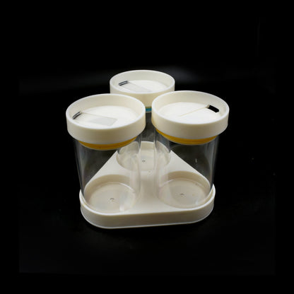 Multipurpose Plastic Transparent Storage Containers Masala Box Dabba Spice, Plastic Masala Spices Container Set Capacity With Airtight Lid Kitchen Pantry Organizer For Salt Mukhwas Box With Tray (8 Pc Set) - infinityexculsivestore.com