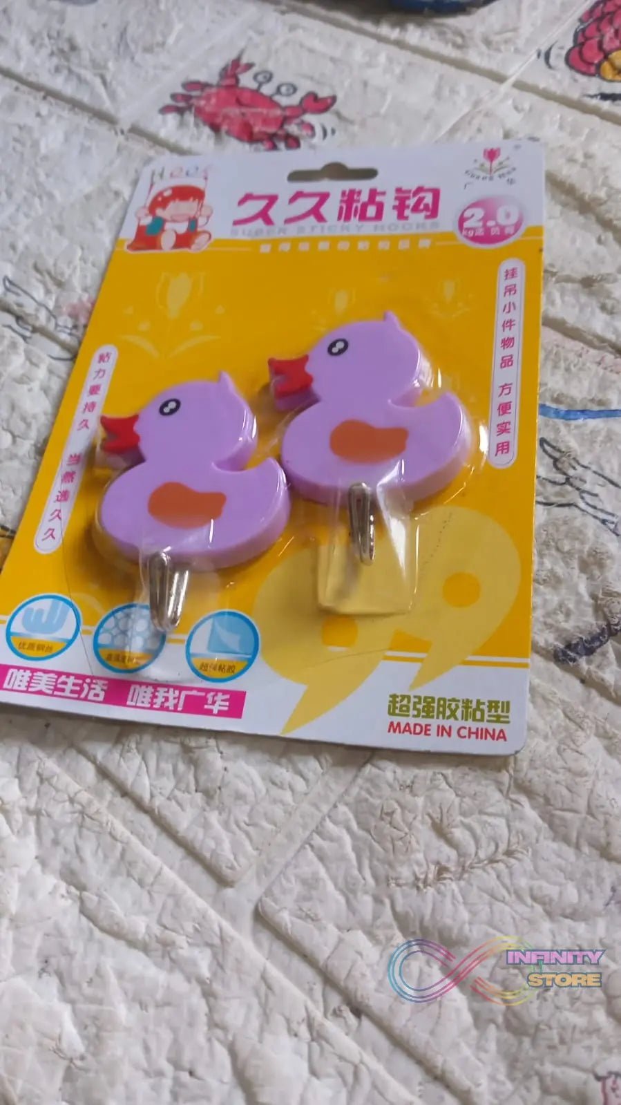 Strong Self - Adhesive Hooks (2 Pc): Heavy Duty, Waterproof, All - Purpose - infinityexculsivestore.com