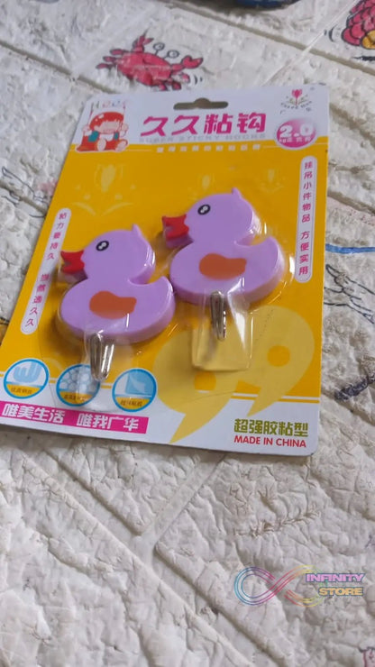 Strong Self - Adhesive Hooks (2 Pc): Heavy Duty, Waterproof, All - Purpose - infinityexculsivestore.com