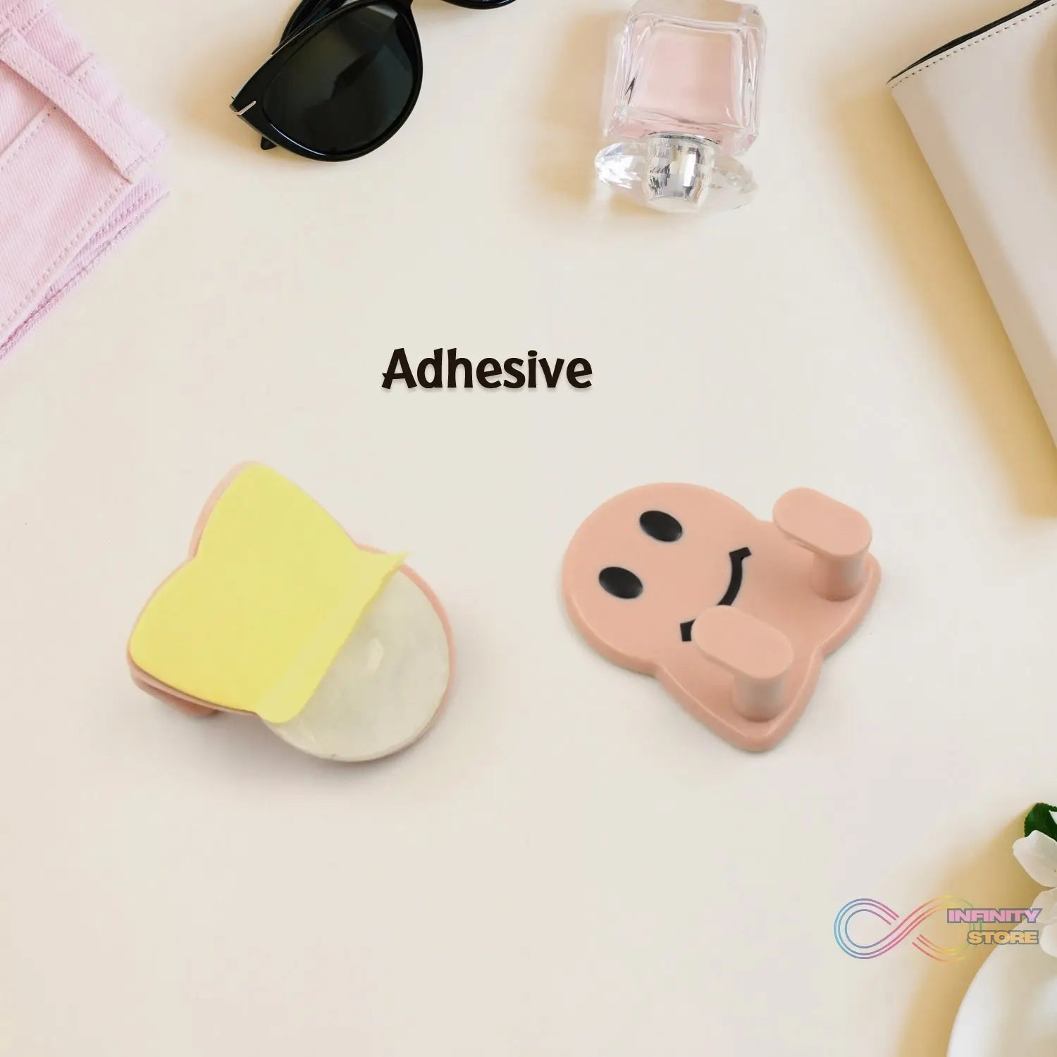Strong Self - Adhesive Hooks (2 Pc): Heavy Duty, Waterproof, All - Purpose - infinityexculsivestore.com