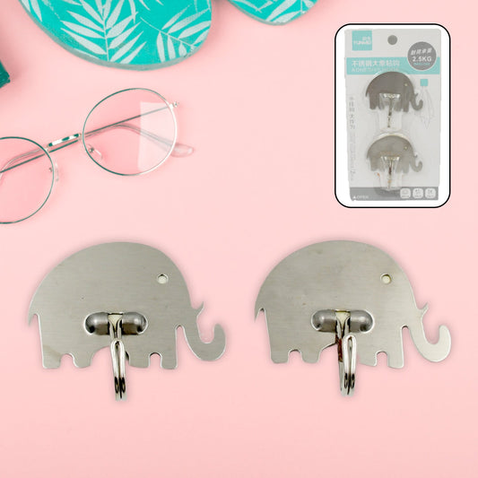Strong Self - Adhesive Hooks (2 Pc): Heavy Duty, Waterproof, All - Purpose - infinityexculsivestore.com