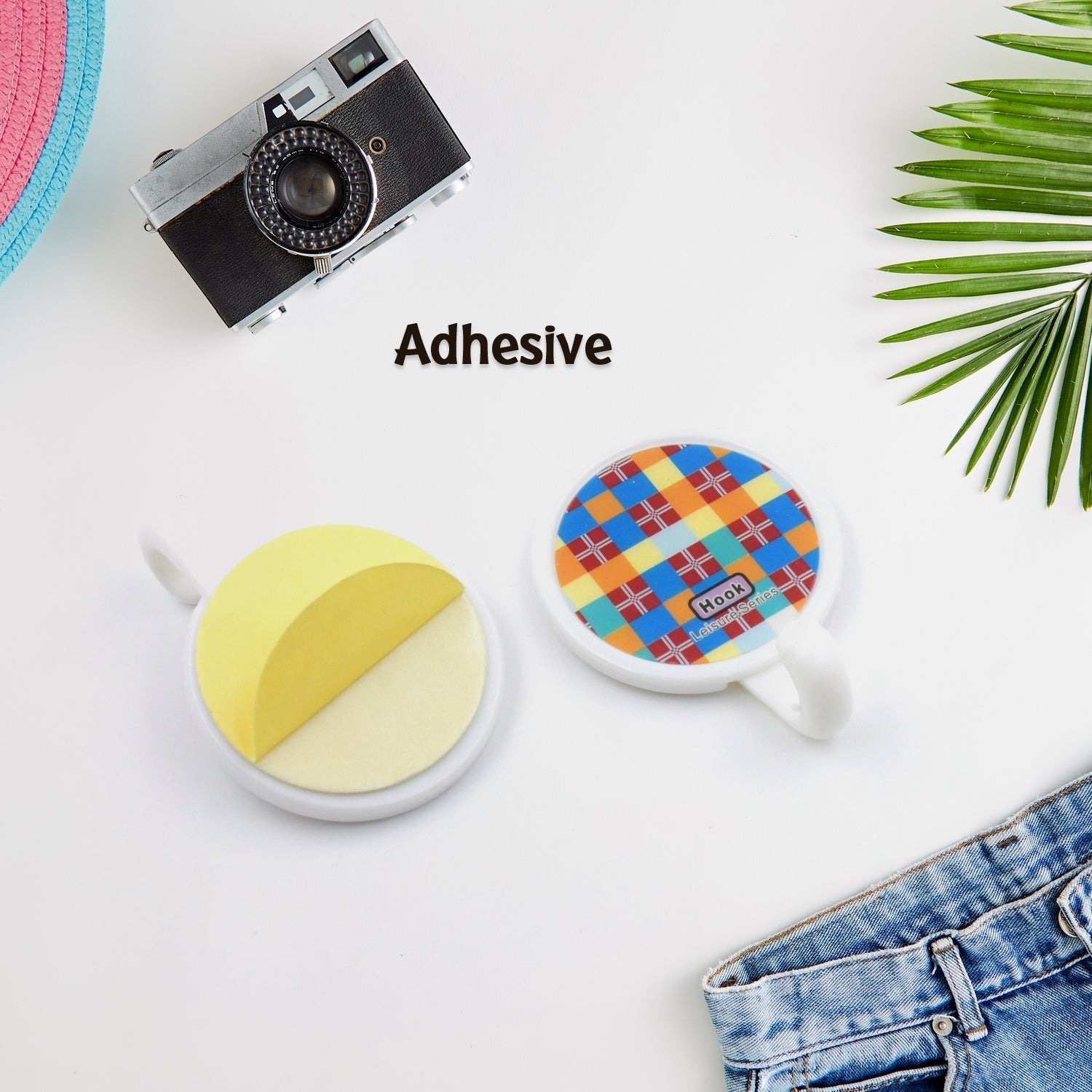 Strong Self - Adhesive Hooks (2 Pc): Heavy Duty, Waterproof, All - Purpose - infinityexculsivestore.com