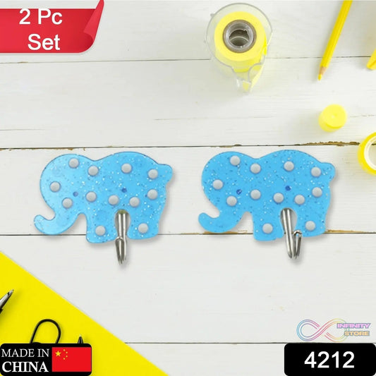 Strong Self - Adhesive Hooks (2 Pc): Heavy Duty, Waterproof, Multipurpose - infinityexculsivestore.com