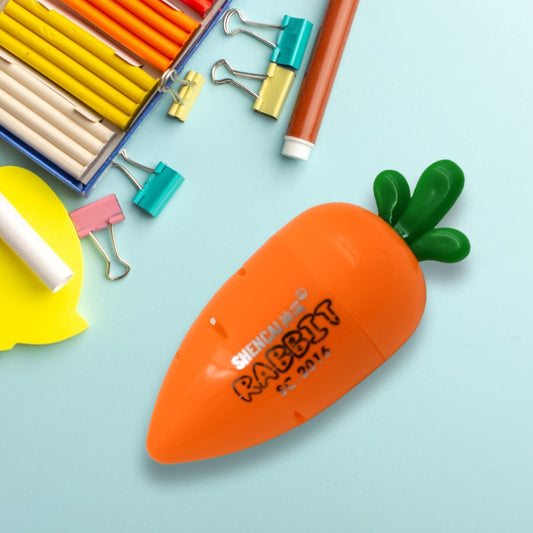 Student Pencil Sharpener Cartoon Simple Carrot Pencil Sharpener Suitable for Students, Children, School, Stationery (1 Pc) - infinityexculsivestore.com