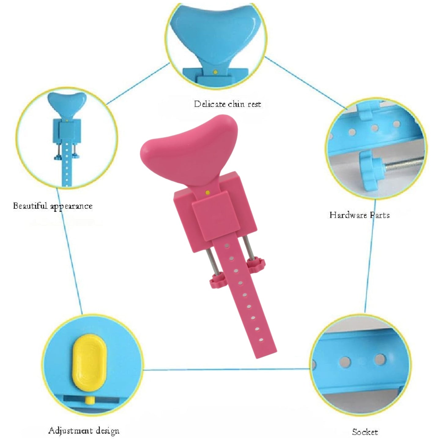 Student Sitting Posture Corrector Child Protector, Kids Sitting Posture Corrector for Reading Writing Adjustable Sitting Support Brace Eye Protection, School Gifts (1 Pc) - infinityexculsivestore.com
