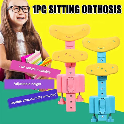 Student Sitting Posture Corrector Child Protector, Kids Sitting Posture Corrector for Reading Writing Adjustable Sitting Support Brace Eye Protection, School Gifts (1 Pc) - infinityexculsivestore.com