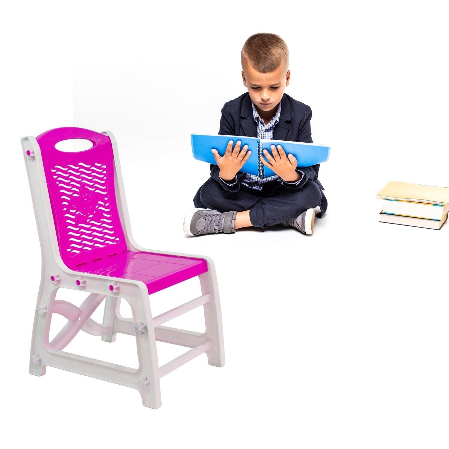 Study Table And Chair Set For Boys And Girls With Small Box Space For Plastic High Quality Study Table (Pink) - infinityexculsivestore.com