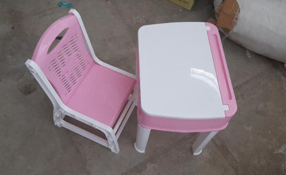 Study Table And Chair Set For Boys And Girls With Small Box Space For Plastic High Quality Study Table (Pink) - infinityexculsivestore.com