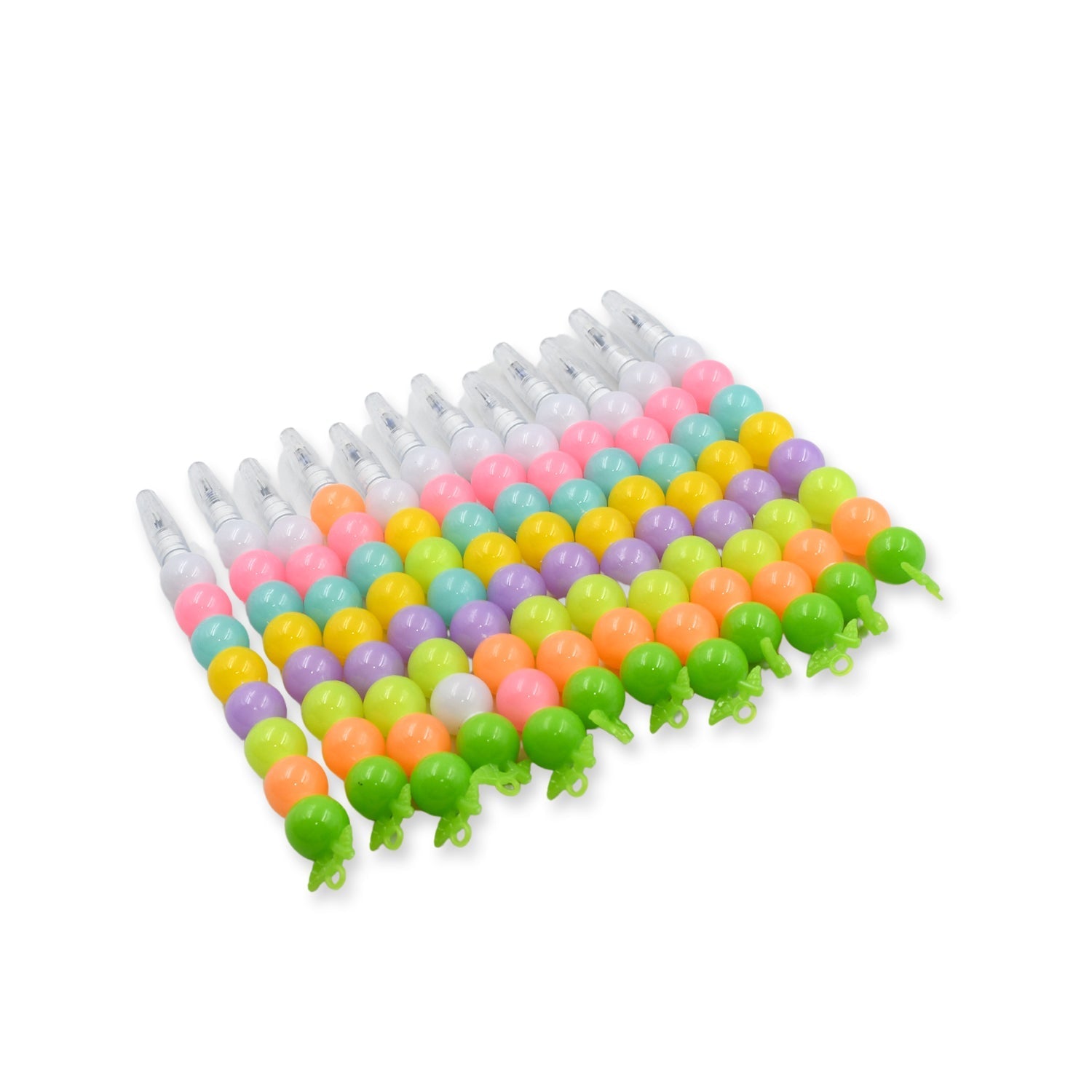 Stylish Pearls Pen Plastic Moti Non - Sharpening Design Pen Multicolor Pearls Moti Gel Pen, Fancy Designer Attractive Gel Pen for Kids Pack of (12 Pc Set ) - infinityexculsivestore.com