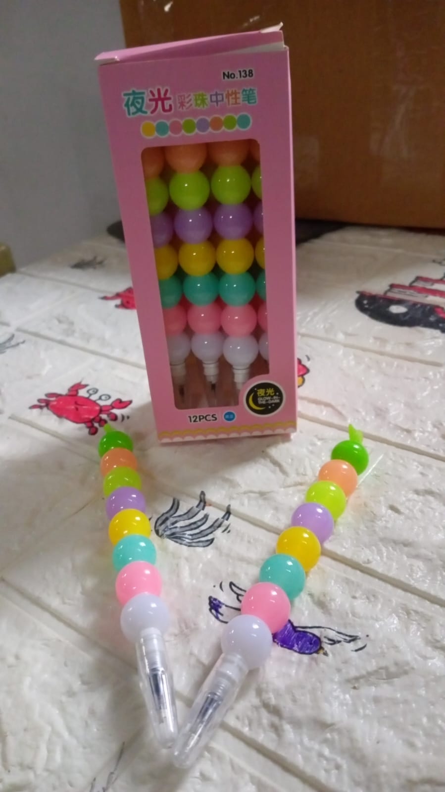 Stylish Pearls Pen Plastic Moti Non - Sharpening Design Pen Multicolor Pearls Moti Gel Pen, Fancy Designer Attractive Gel Pen for Kids Pack of (12 Pc Set ) - infinityexculsivestore.com