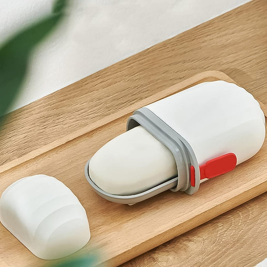 Stylish and Practical Soap Holder for Travel  Soap Box With Secure Seal and Non Leak Design Stylish Soap Box for Home, Bathroom, Hiking, Travel, Camping Capsule Soap Box (1 Pc) - infinityexculsivestore.com