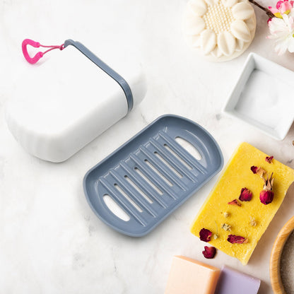 Stylish and Practical Soap Holder for Travel Soap Box With Secure Seal and Non Leak Design Stylish Soap Box for Home, Bathroom, Hiking, Travel, Camping Capsule Soap Box (1 Pc) - infinityexculsivestore.com