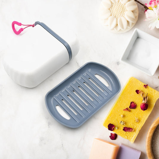 Stylish and Practical Soap Holder for Travel Soap Box With Secure Seal and Non Leak Design Stylish Soap Box for Home, Bathroom, Hiking, Travel, Camping Capsule Soap Box (1 Pc) - infinityexculsivestore.com