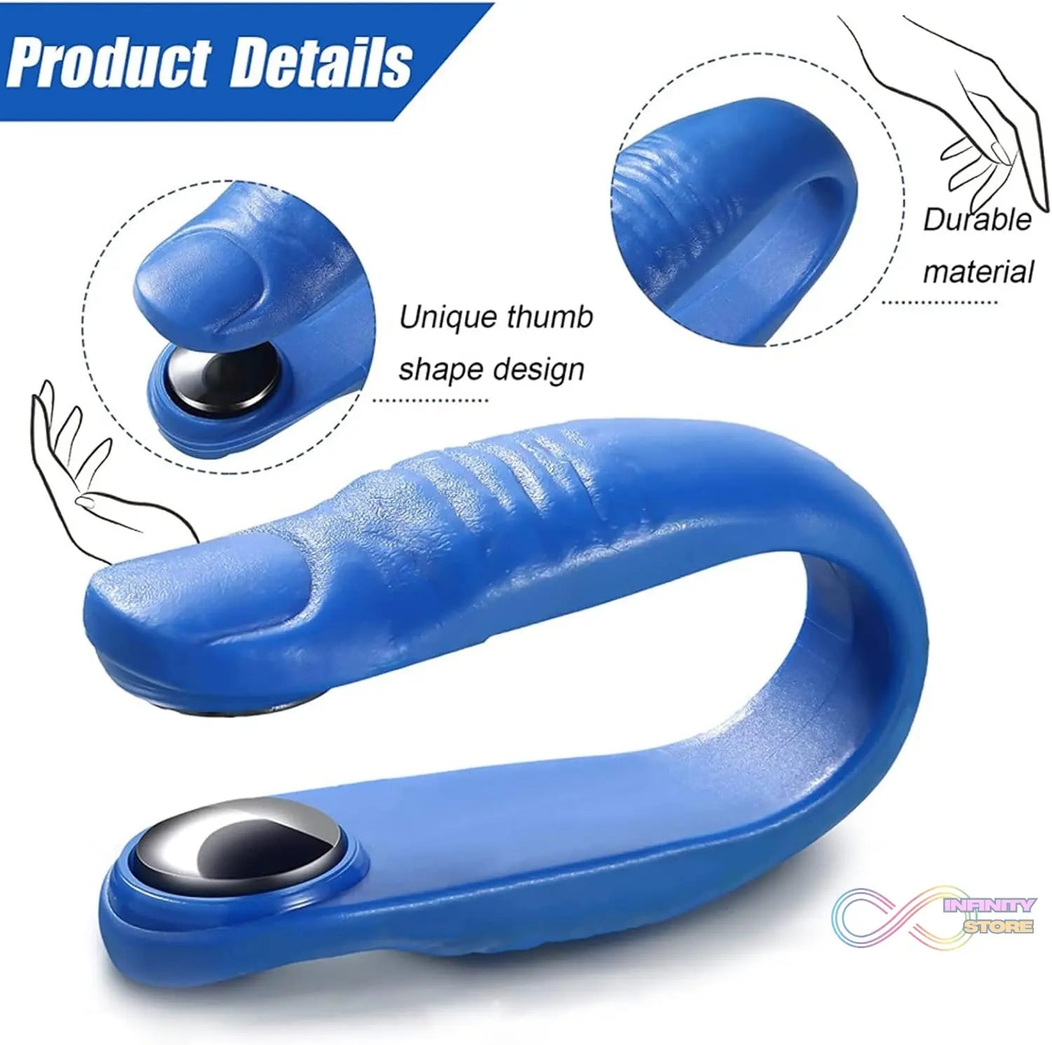 Sugar Control Acupressure Hand Pressure Point Clip Migraine Relief Clip with Magnets (1 Pc) - infinityexculsivestore.com