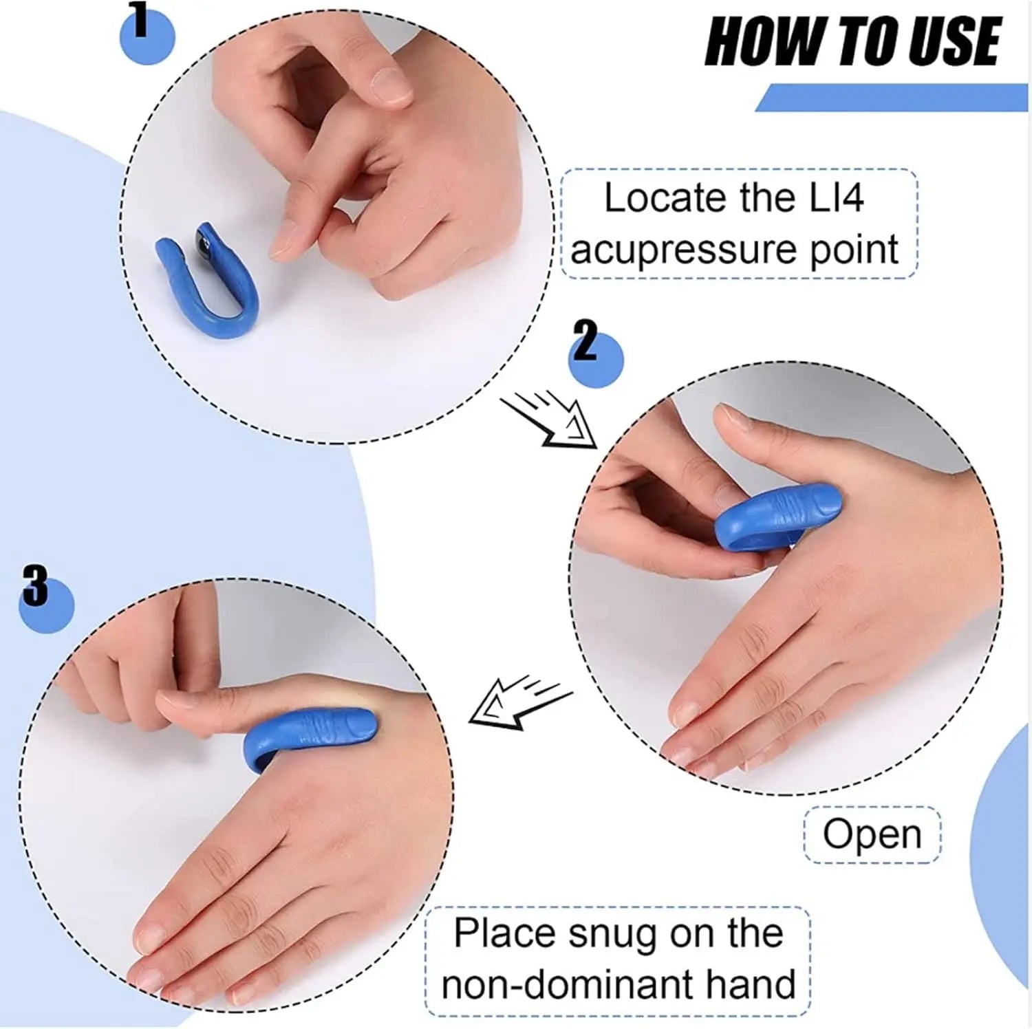 Sugar Control Acupressure Hand Pressure Point Clip Migraine Relief Clip with Magnets (1 Pc) - infinityexculsivestore.com