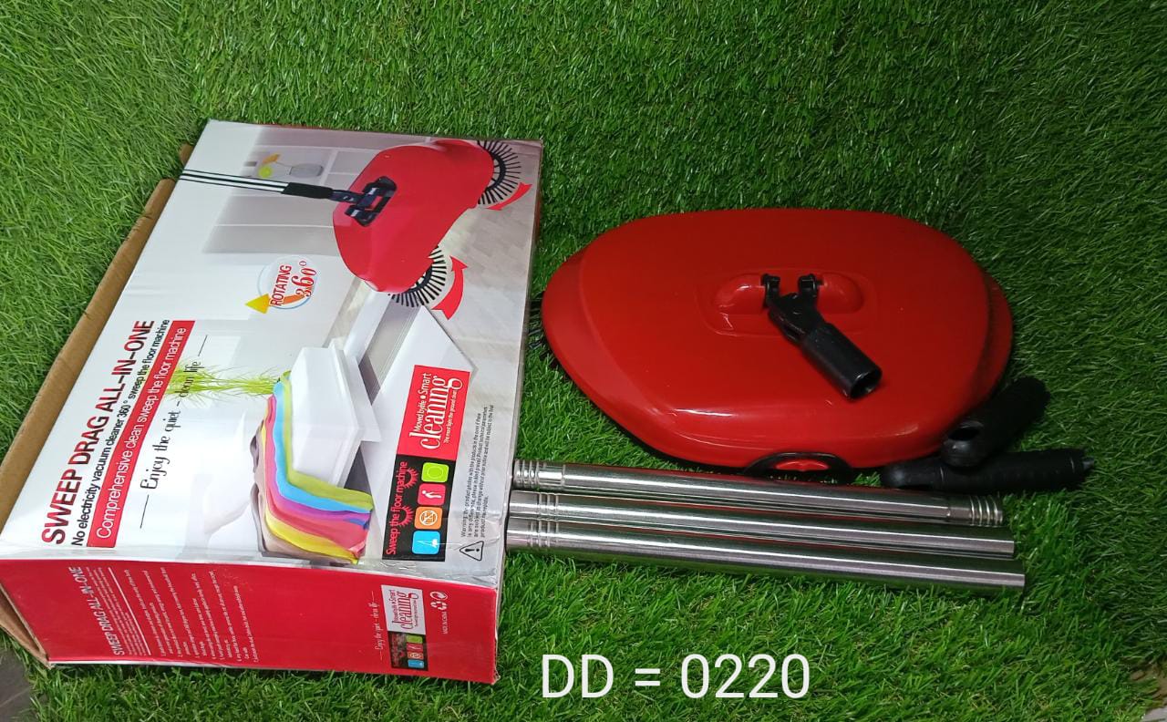 Sweeper Floor Dust Cleaning Mop Broom with Dustpan 360 Rotary - infinityexculsivestore.com