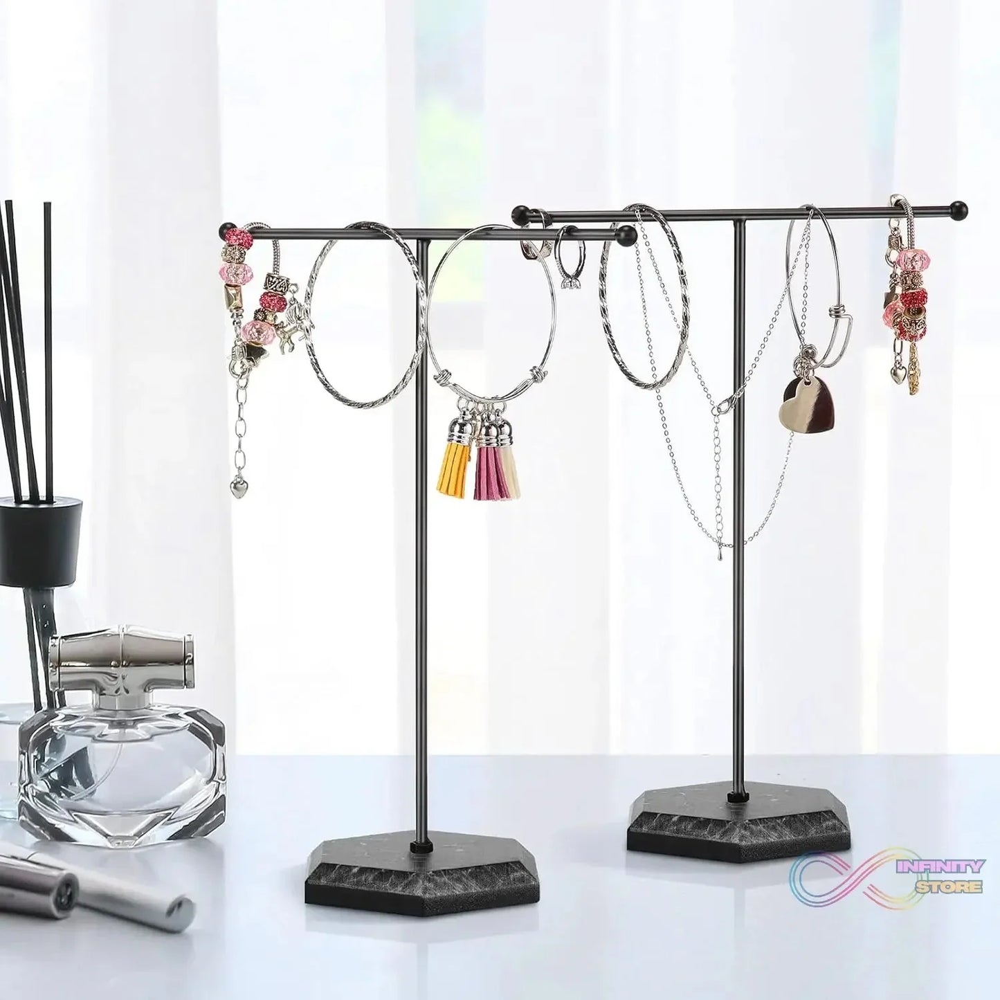 T Shape Necklace Holder Jewelry Stand (1 Pc) - infinityexculsivestore.com