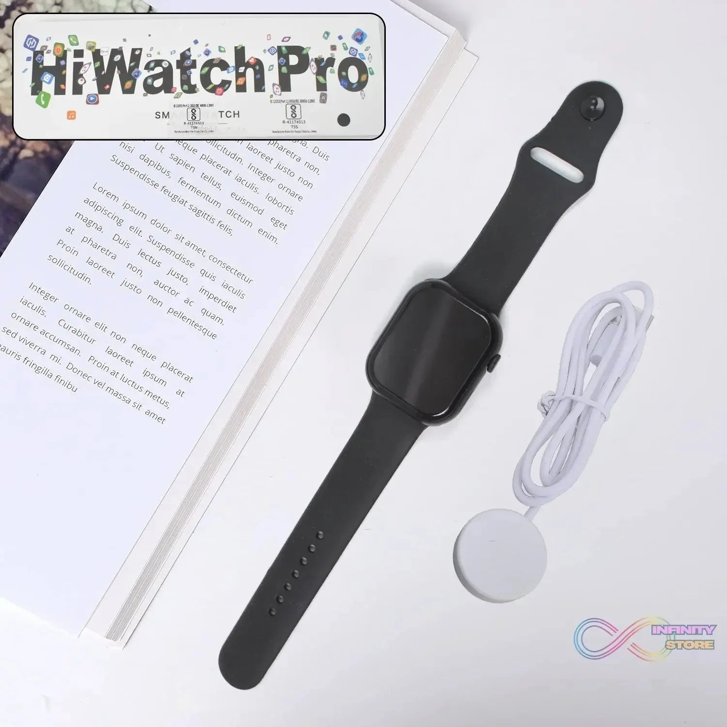 TX10 Pro Max Large Display Wireless Charging Smartwatch (1 Pc) - infinityexculsivestore.com