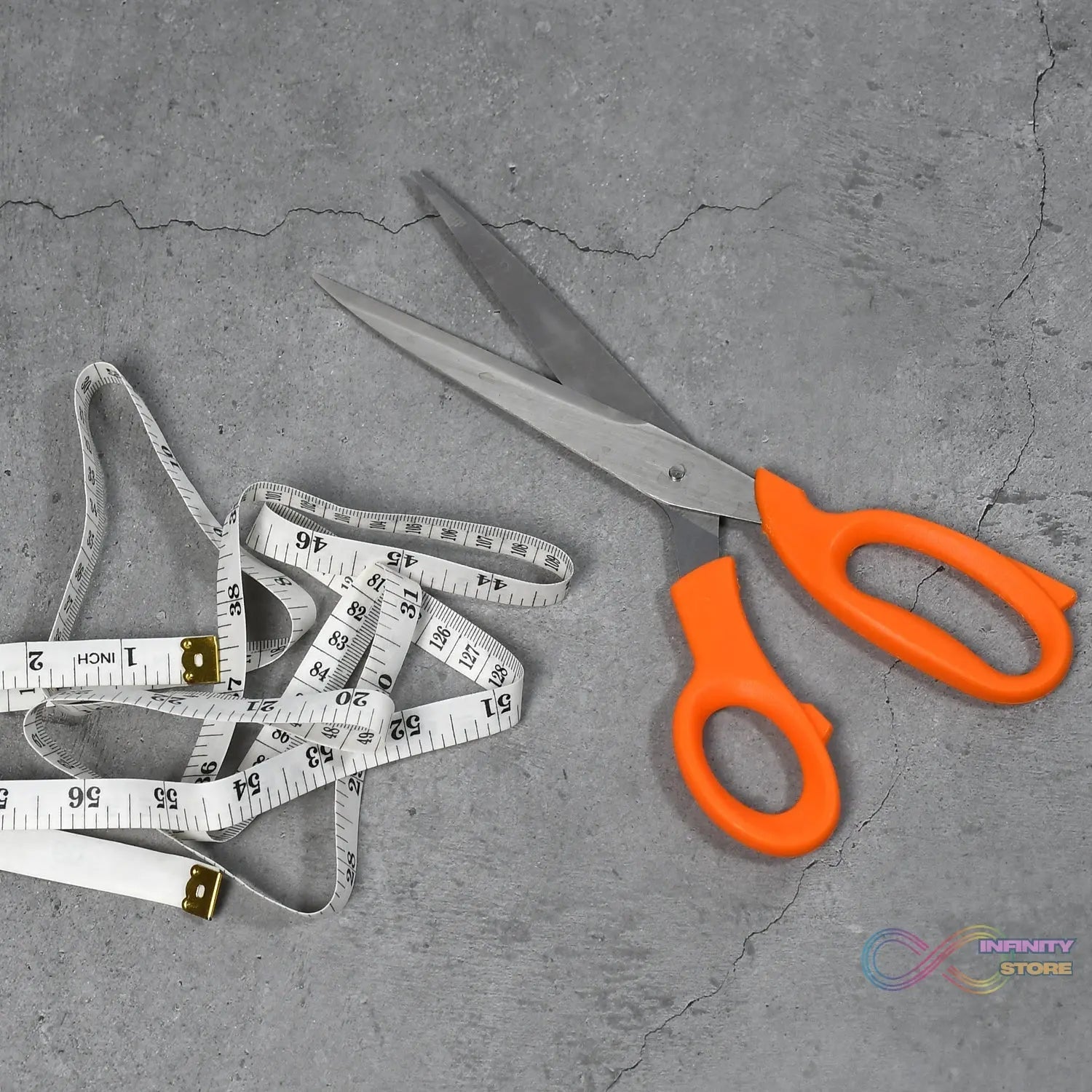 Tailor Scissors And Measuring Tape High Quality Scissor With Flexible Measuring Tape For Tailor & Home Use Scissor - infinityexculsivestore.com