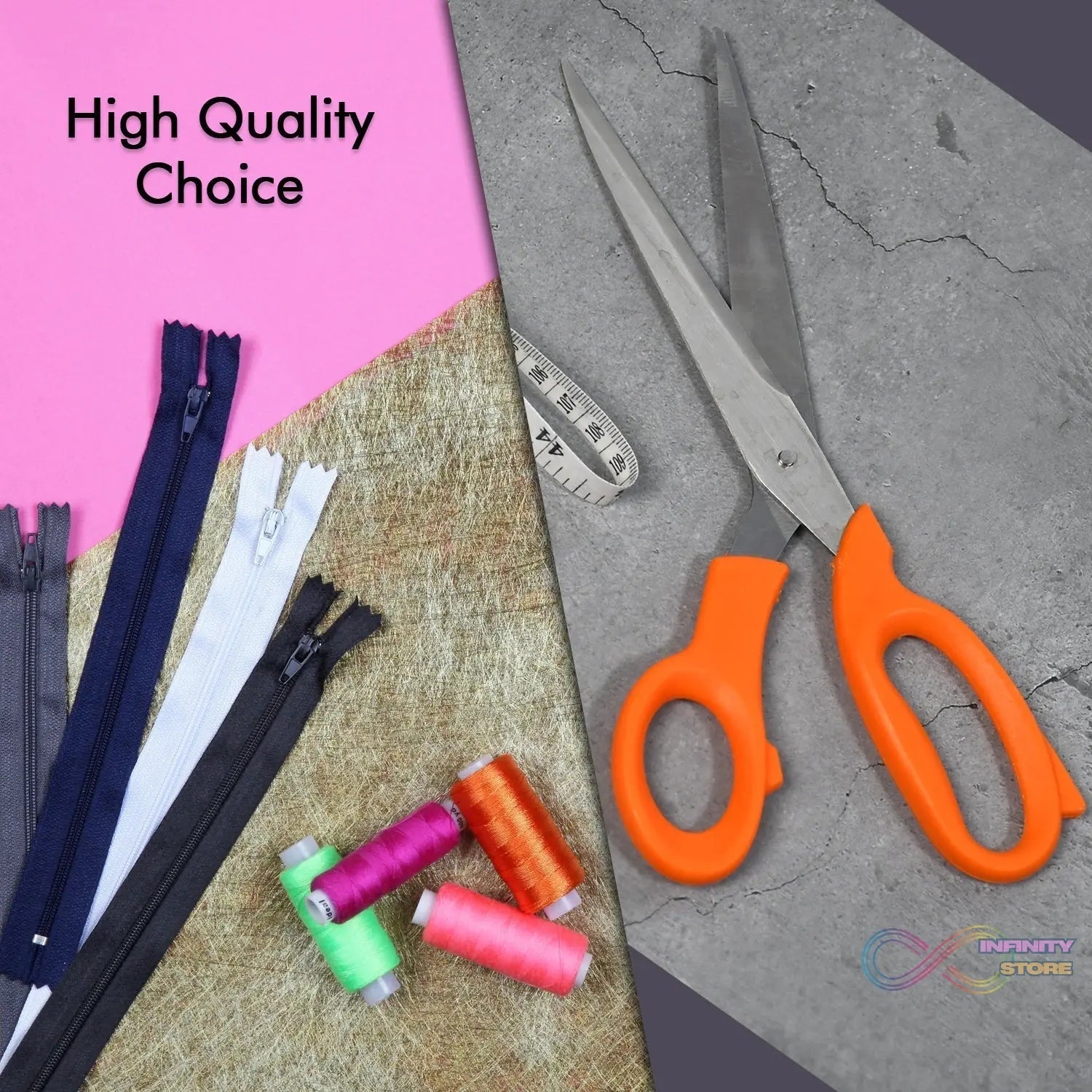Tailor Scissors And Measuring Tape High Quality Scissor With Flexible Measuring Tape For Tailor & Home Use Scissor - infinityexculsivestore.com