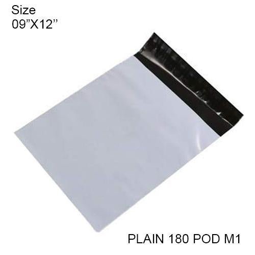 Tamper Proof Courier Bags(09X12 PLAIN 180 POD M1) - 100 pcs - infinityexculsivestore.com