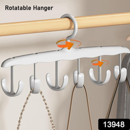 Tank Top Hanger, 12 - Hook Space Saving Hanger, Capacity Rotatable Wood Space Saving Hanger Closet Organizers and Storage for Dorm & Apartment for Tank Top - infinityexculsivestore.com