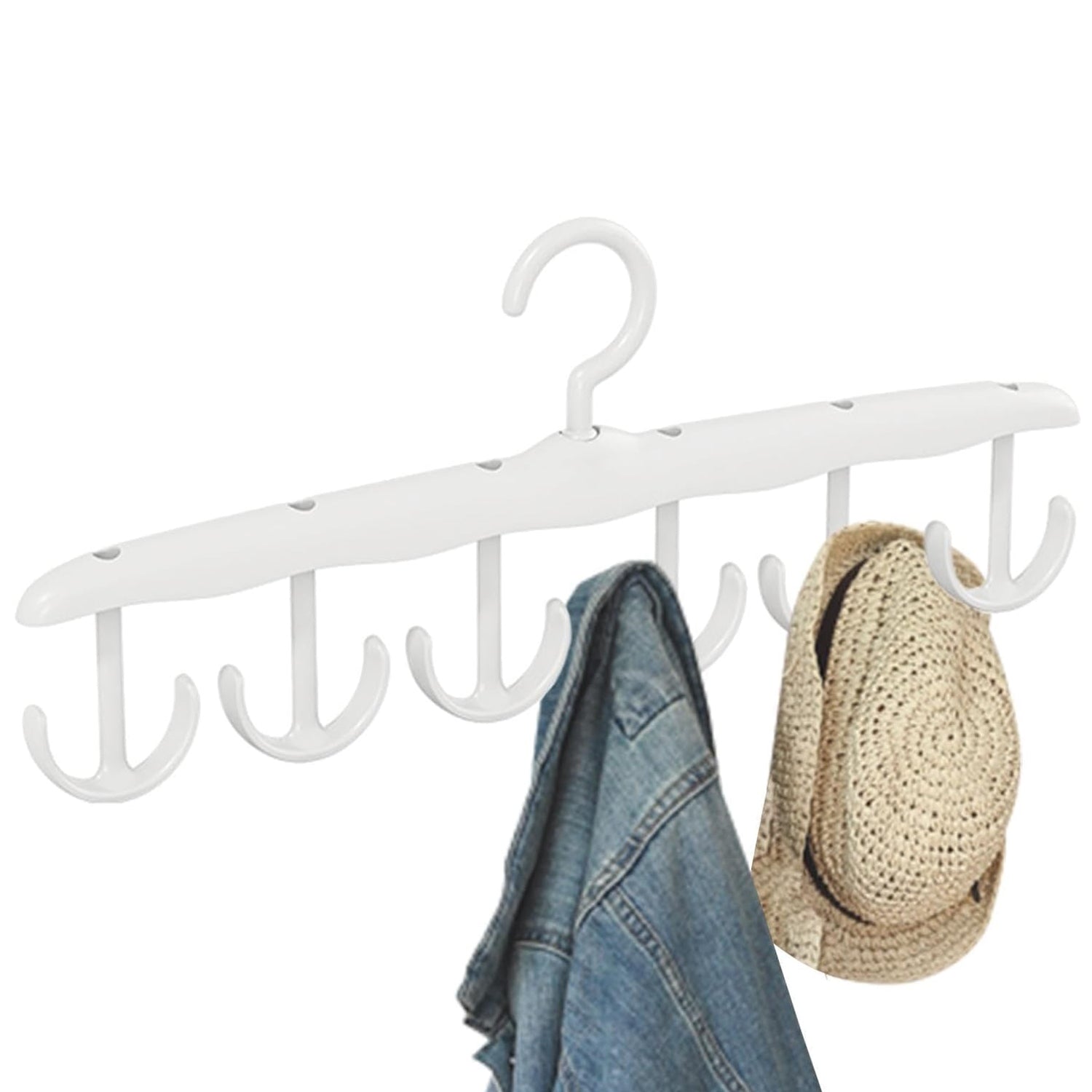 Tank Top Hanger, 12 - Hook Space Saving Hanger, Capacity Rotatable Wood Space Saving Hanger Closet Organizers and Storage for Dorm & Apartment for Tank Top - infinityexculsivestore.com
