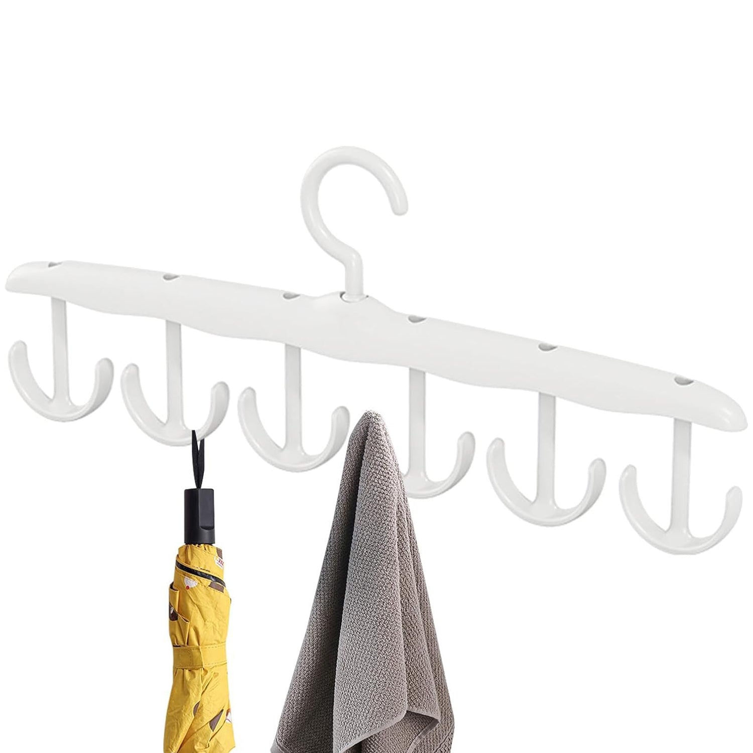 Tank Top Hanger, 12 - Hook Space Saving Hanger, Capacity Rotatable Wood Space Saving Hanger Closet Organizers and Storage for Dorm & Apartment for Tank Top - infinityexculsivestore.com