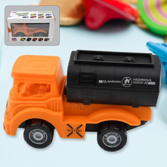 Tanker Truck Toys for Kids, friction power Vehicles Toy Truck, Plastic Truck, Friction Power Toy Trucks For Boys Girls, & Kids (1 Pc / Mix Color) - infinityexculsivestore.com