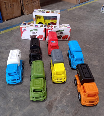 Tanker Truck Toys for Kids, friction power Vehicles Toy Truck, Plastic Truck, Friction Power Toy Trucks For Boys Girls, & Kids (1 Pc / Mix Color) - infinityexculsivestore.com
