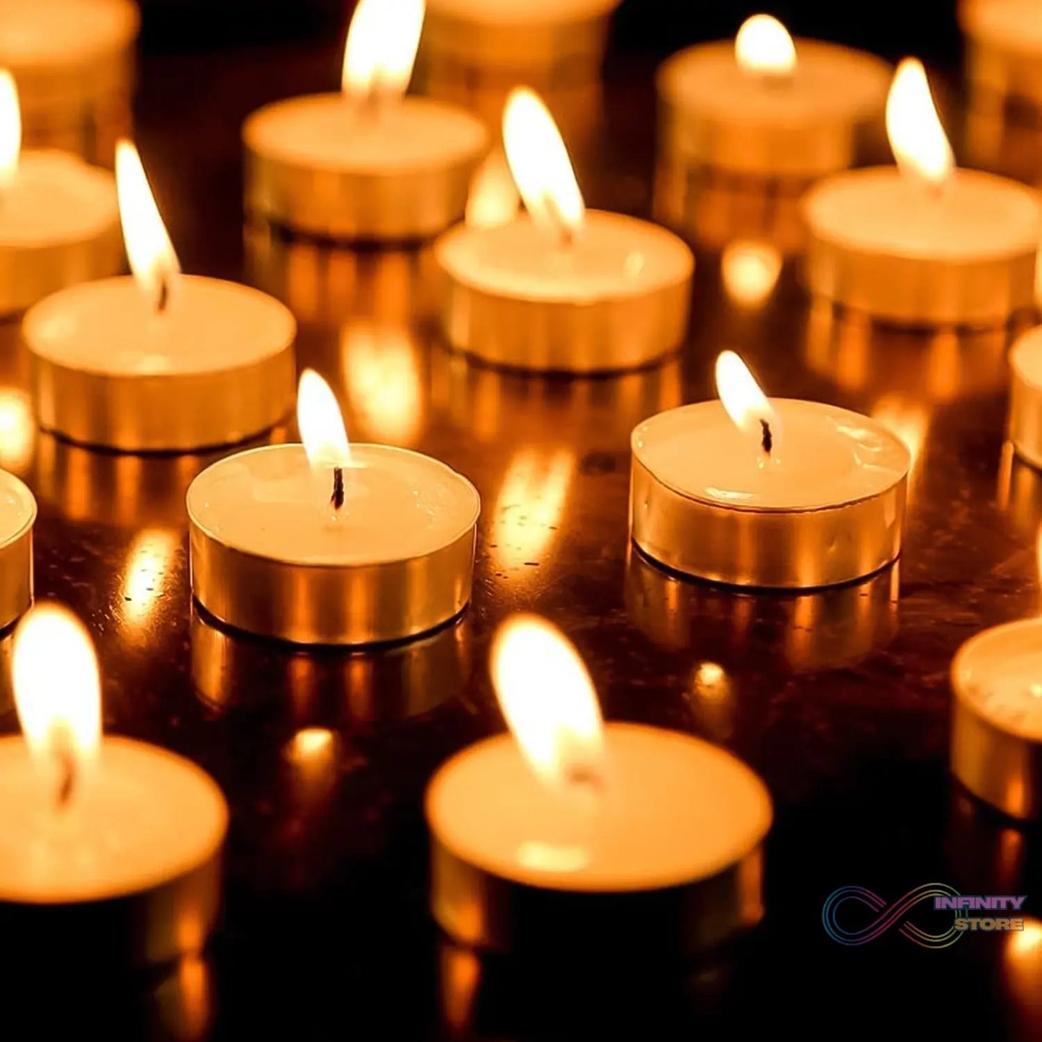 Tealight Candles Set, Smokeless Candles (10 Pcs set) - infinityexculsivestore.com
