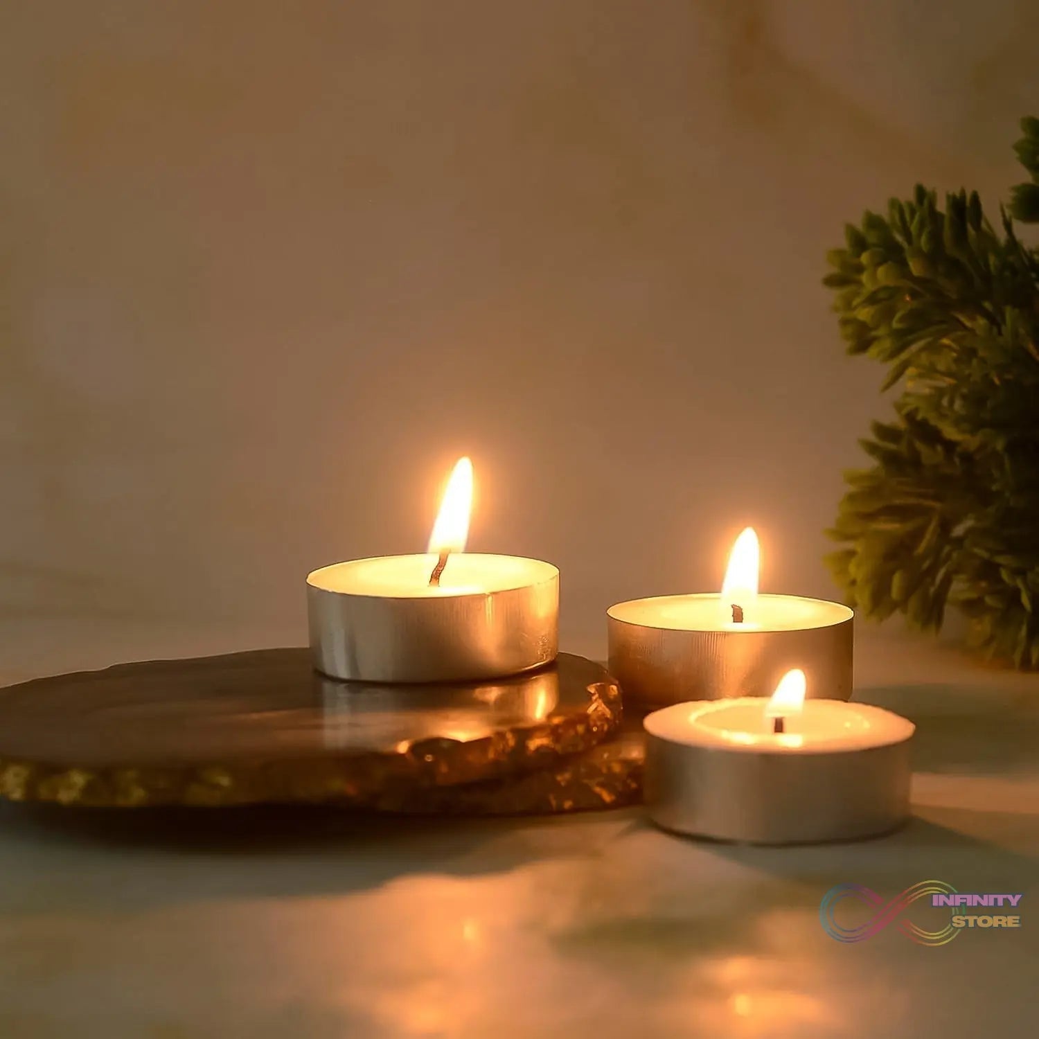Tealight Candles Set, Smokeless Candles (10 Pcs set) - infinityexculsivestore.com