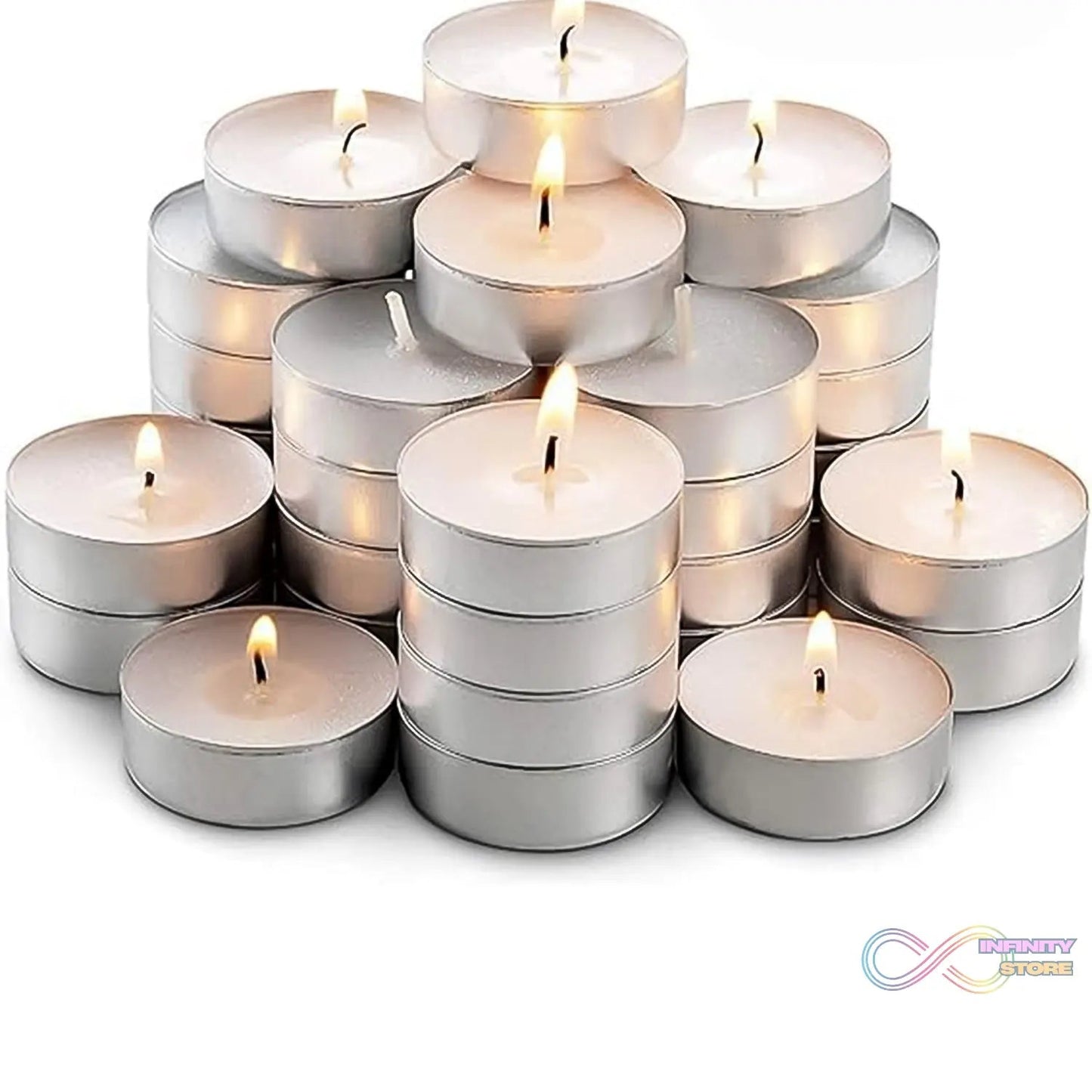Tealight Candles Set, Smokeless Candles (50 Pcs set) - infinityexculsivestore.com