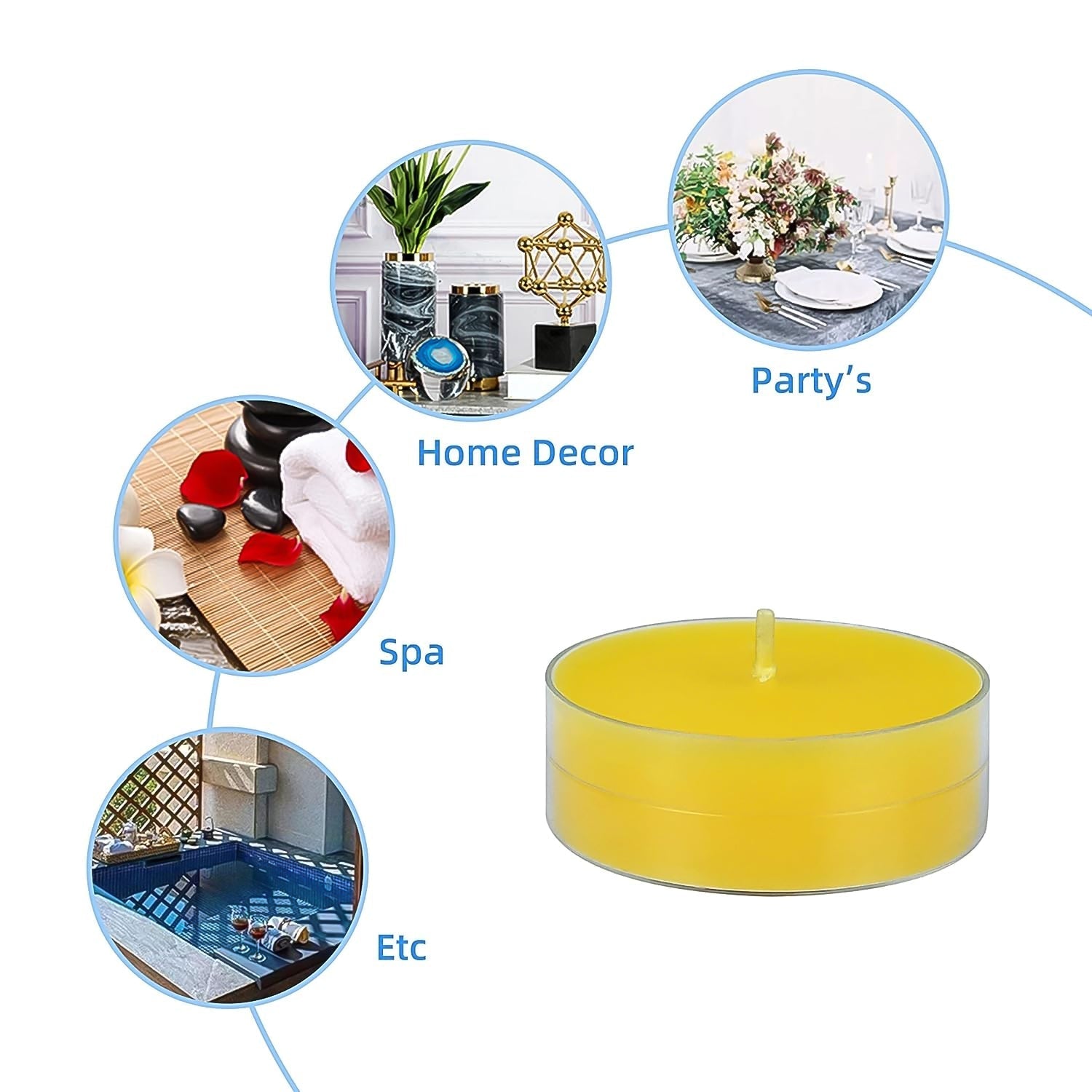 Tealight Diwali Candles for Home Decoration Smokeless Candles for Decorations Long Burning for Mood Dinners Parities Home Decoration Wedding Candle (1 Pc / Mix Color) - infinityexculsivestore.com