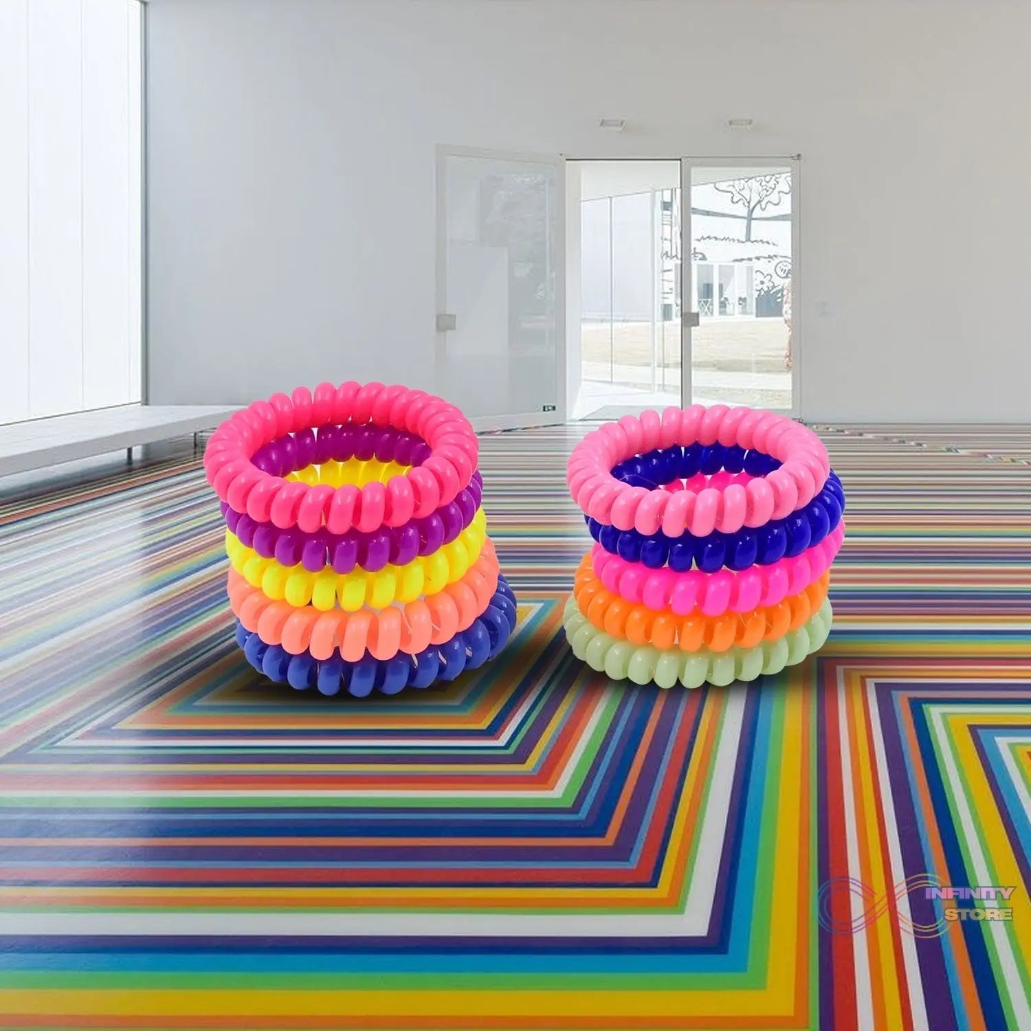 Telephone Wire Hair bands Pack of 2 Pc / Multicolour) - infinityexculsivestore.com