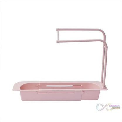 Telescopic Adjustable Faucet Rack Dish Brushes Sponge Storage Shelves Sink Drain - infinityexculsivestore.com